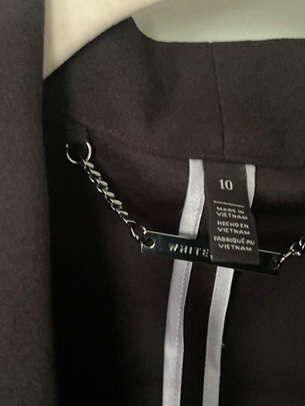White House Black Market Black Belted Blazer 10 - Picture 2 of 3